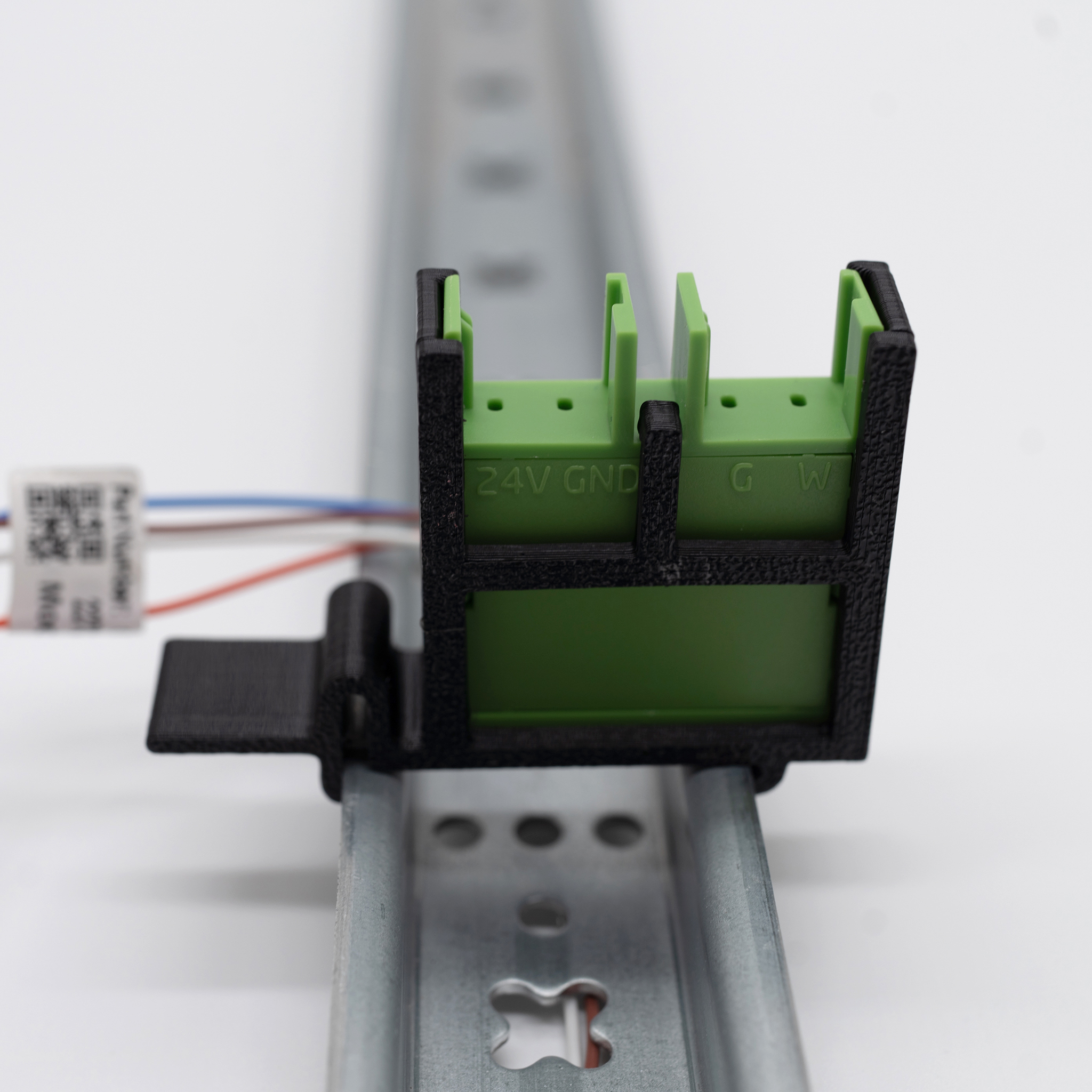 Hutschienen-Adapter für Loxone – Anthrazit